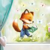 Wiederverwendbares Fensterbild Frühling Ostern Fuchs mit Buch und Schmetterlingen, Fensterdeko Kinderzimmer Kind, Frühlingsdeko Auf dem Bild ist das Produkt: Wiederverwendbares Fensterbild Frühling Ostern Fuchs mit Buch und Schmetterlingen, Fensterdeko Kinderzimmer Kind, Frühlingsdeko zum Preis von €14.9 abgebildet.
