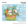 Auf dem Bild ist das Produkt: Wiederverwendbares Fensterbild Frühling Ostern Tiere im Korb, Fensterdeko Kinderzimmer Kind, Frühlingsdeko, Osterdeko zum Preis von €14.9 abgebildet.