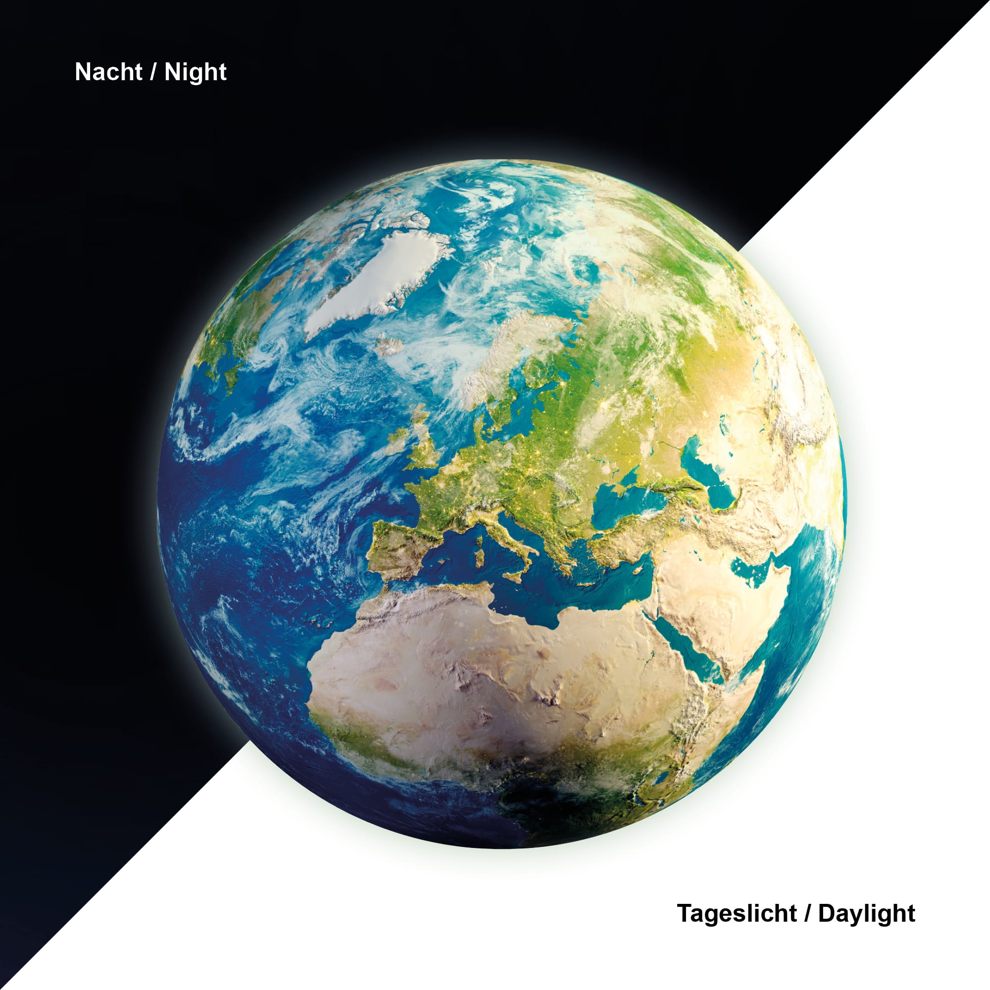 Auf dem Bild ist das Produkt: Leuchtaufkleber Erde Erdkugel leuchtend und 350 Stk fluoreszierende Sterne und Punkte leuchten im Dunklen zum Preis von €9.9 abgebildet.