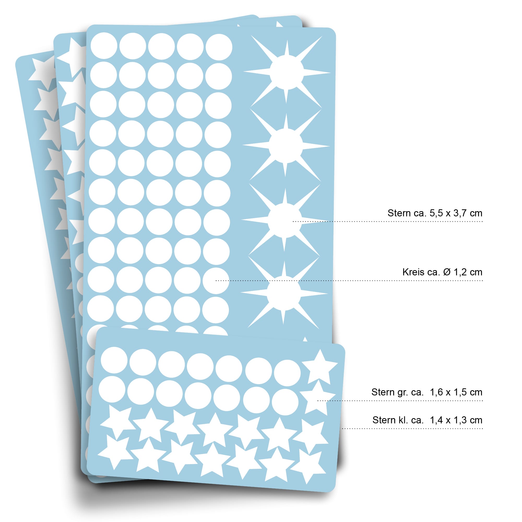 Auf dem Bild ist das Produkt: Leuchtaufkleber Erde Erdkugel leuchtend und 350 Stk fluoreszierende Sterne und Punkte leuchten im Dunklen zum Preis von €9.9 abgebildet.