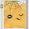 Auf dem Bild ist das Produkt: Fensterbild Spinne Fledermäuse Fensterdeko Halloween Kinderzimmer Kind Fensterfolie Fensterdekoration zum Preis von €13.90 abgebildet.