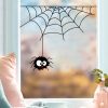 Auf dem Bild ist das Produkt: Fensterbild Spinne Fledermäuse Fensterdeko Halloween Kinderzimmer Kind Fensterfolie Fensterdekoration zum Preis von €13.90 abgebildet.