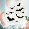 Auf dem Bild ist das Produkt: Fensterbild Halloween Fledermäuse Silhouette Fensterdeko Kinderzimmer Kind Fensterfolie Fensterdekoration zum Preis von €13.90 abgebildet.