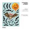 Auf dem Bild ist das Produkt: Fensterbild Halloween Fledermaus Kürbis Fensterdeko Kinderzimmer Kind Fensterfolie Fensterdekoration zum Preis von €13.90 abgebildet.