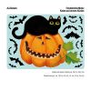Auf dem Bild ist das Produkt: Fensterbild Halloween Katze Kürbis Fledermäuse Fensterdeko Kinderzimmer Kind Fensterfolie Fensterdekoration zum Preis von €13.90 abgebildet.