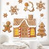 Auf dem Bild ist das Produkt: Fensterbild Weihnachten Lebkuchen Lebkuchenhaus, Lebkuchenmännchen Winter winterlicher Fensteraufkleber zum Preis von €13.90 abgebildet.
