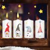 Auf dem Bild ist das Produkt: Fensterbild Weihnachten Winter Adventskerzen mit Zwergen und Flammen zum Selbstaufkleben an jedem Advent Fensteraufkleber Fensterdeko zum Preis von €13.90 abgebildet.
