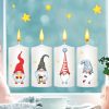 Auf dem Bild ist das Produkt: Fensterbild Weihnachten Winter Adventskerzen mit Zwergen und Flammen zum Selbstaufkleben an jedem Advent Fensteraufkleber Fensterdeko zum Preis von €13.90 abgebildet.