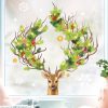 Fensterbild Weihnachten Winter Hirsch mit weihnachtlichem Geweih und Schneeflocken Fensteraufkleber Fensterdeko Auf dem Bild ist das Produkt: Fensterbild Weihnachten Winter Hirsch mit weihnachtlichem Geweih und Schneeflocken Fensteraufkleber Fensterdeko zum Preis von €13.90 abgebildet.
