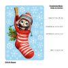 Auf dem Bild ist das Produkt: Fensterbild Weihnachten Winter Katze Socke Schneeflocken Kinderzimmer Fenster wiederverwendbar zum Preis von €13.90 abgebildet.