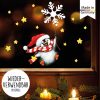 Fensterbild Weihnachten Winter Pinguin Schneeflocken Kinderzimmer Fenster Weihnachtsdeko Auf dem Bild ist das Produkt: Fensterbild Weihnachten Winter Pinguin Schneeflocken Kinderzimmer Fenster Weihnachtsdeko zum Preis von €13.90 abgebildet.