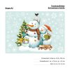 Auf dem Bild ist das Produkt: Fensterbild Weihnachten Winter Schneemänner Schneeflocken Kinderzimmer Fenster Weihnachtsdeko wiederverwendbar zum Preis von €13.90 abgebildet.