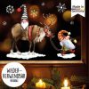 Fensterbild Weihnachten Winter Zwerg mit Hirsch Elch mit Schneeflocken Adventsdeko wiederverwendbar Auf dem Bild ist das Produkt: Fensterbild Weihnachten Winter Zwerg mit Hirsch Elch mit Schneeflocken Adventsdeko wiederverwendbar zum Preis von €13.90 abgebildet.