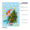 Auf dem Bild ist das Produkt: Fensterbild Weihnachten Winter Zwerg Tannenbaum Sterne Schneeflocken Fensteraufkleber Kinderzimmer Weihnachtsdeko wiederverwendbar zum Preis von €13.90 abgebildet.