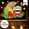 Fensterbild Winter Weihnachten wiederverwendbar Nussknacker Fensteraufkleber Auf dem Bild ist das Produkt: Fensterbild Winter Weihnachten wiederverwendbar Nussknacker Fensteraufkleber zum Preis von €13.90 abgebildet.