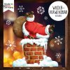 Auf dem Bild ist das Produkt: Fensterbild Weihnachten Winter Weihnachtsmann Schornstein mit Schneeflocken Adventsdeko wiederverwendbar zum Preis von €13.90 abgebildet.