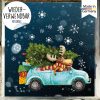 Wiederverwendbares Fensterbild Weihnachten Winter Elch Auto Tannebaum mit Schneeflocken Adventsdeko Auf dem Bild ist das Produkt: Wiederverwendbares Fensterbild Weihnachten Winter Elch Auto Tannebaum mit Schneeflocken Adventsdeko zum Preis von €13.90 abgebildet.