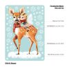 Auf dem Bild ist das Produkt: wiederverwendbares Fensterbild Weihnachten Winter Reh und Fee Fensteraufkleber wiederverwendbar zum Preis von €13.90 abgebildet.