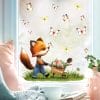 Fensterbild Frühling Ostern Fuchs mit Schubkarre Schmetterlinge wiederverwendbare Fensterdeko Kinderzimmer Kind Auf dem Bild ist das Produkt: Fensterbild Frühling Ostern Fuchs mit Schubkarre Schmetterlinge wiederverwendbare Fensterdeko Kinderzimmer Kind zum Preis von €14.9 abgebildet.
