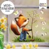 Auf dem Bild ist das Produkt: Fensterbild Frühling Ostern Fuchs mit Baum Schmetterlinge Fensterdeko Kinderzimmer Kind, Osterdekoration, Frühlingsdeko zum Preis von €12.9 abgebildet.