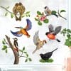 Auf dem Bild ist das Produkt: Fensterbild Frühling Vogel Vögel Vogelset bunt farbig wiederverwendbare Fensteraufkleber Kinderzimmer Baby Kind, Osterdeko, Frühlingsdeko zum Preis von €13.90 abgebildet.