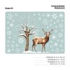 Auf dem Bild ist das Produkt: Fensterbild Weihnachten Winter Hirsch Schnee Baum wiederverwendbarer Fensteraufkleber Weihnachtsdeko zum Preis von €13.90 abgebildet.