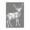 Auf dem Bild ist das Produkt: Wiederverwendbares Fensterbild weißer Hirsch Fensterdekoration Weihnachten Winter Fensterdeko zum Preis von €17.90 abgebildet.