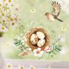 Auf dem Bild ist das Produkt: Fensterbild Frühling Ostern Eier im Nest mit Vogel, Fensterdeko Kinderzimmer Kind zum Preis von €14.9 abgebildet.