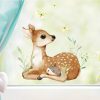 Auf dem Bild ist das Produkt: Fensterbild Rehkitz und Igel mit Schmetterlingen, Herbst Frühling Fensterdeko wiederverwendbare Fensteraufkleber Kinderzimmer Kinder zum Preis von €13.90 abgebildet.