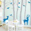 Wandtattoo Kinderzimmer Birkenstämme Hirsch Reh 2farbig, Dekoration Kinderzimmer Auf dem Bild ist das Produkt: Wandtattoo Kinderzimmer Birkenstämme Hirsch Reh 2farbig, Dekoration Kinderzimmer zum Preis von €59.9 abgebildet.