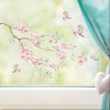 Auf dem Bild ist das Produkt: Fensterbild Frühling Kirschblütenzweig mit Vögeln bunt farbig wiederverwendbare Fensteraufkleber Kinderzimmer Baby Kind, Osterdeko zum Preis von €13.90 abgebildet.