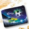 Auf dem Bild ist das Produkt: Gefüllte Federtasche Federmäppchen Fußball personalisiert Wunschname Schulanfang Schule, blau, Einschulungsgeschenk zum Preis von €29.9 abgebildet.