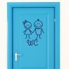 Wandtattoo Türaufkleber WC Frau und Mann Aufkleber 20 x 24 cm Auf dem Bild ist das Produkt: Wandtattoo Türaufkleber WC Frau und Mann Aufkleber 20 x 24 cm zum Preis von €9.9 abgebildet.