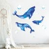 Wandtattoo Kinderzimmer aquarellierte Wale Blasen Dekoration Babyzimmer Badezimmer Auf dem Bild ist das Produkt: Wandtattoo Kinderzimmer aquarellierte Wale Blasen Dekoration Babyzimmer Badezimmer zum Preis von €29.9 abgebildet.