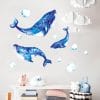 Wandtattoo Kinderzimmer aquarellierte Wale Blasen Dekoration Babyzimmer Badezimmer Auf dem Bild ist das Produkt: Wandtattoo Kinderzimmer aquarellierte Wale Blasen Dekoration Babyzimmer Badezimmer zum Preis von €29.9 abgebildet.