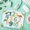 Mauspad Mousepad Büro Zahlen und Dinosaurier, Geschenk Geburtstag, Einschulungsgeschenk Auf dem Bild ist das Produkt: Mauspad Mousepad Büro Zahlen und Dinosaurier, Geschenk Geburtstag, Einschulungsgeschenk zum Preis von €14.9 abgebildet.