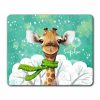Mauspad Mousepad Giraffe mit Schal, personalisiert mit Wunschname, Weihnachtsgeschenk Auf dem Bild ist das Produkt: Mauspad Mousepad Giraffe mit Schal, personalisiert mit Wunschname, Weihnachtsgeschenk zum Preis von €14.9 abgebildet.