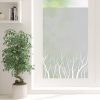 Auf dem Bild ist das Produkt: Sichtschutzfolie Wiederverwendbar Baumstämme Fensterfolie Fensterdeko Milchglasfolie Sichtschutz zum Preis von €24.9 abgebildet.