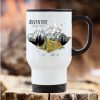 Edelstahl Thermobecher To Go mit Griff bedruckt Zelt und Berge Adventure begins Geschenk Geburtstag 390 ml Auf dem Bild ist das Produkt: Edelstahl Thermobecher To Go mit Griff bedruckt Zelt und Berge Adventure begins Geschenk Geburtstag 390 ml zum Preis von €21.9 abgebildet.