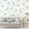 Auf dem Bild ist das Produkt: Wandtattoo Kinderzimmer Wohnzimmer grüne Zweige Blätter Palmenblätter bunt zum Preis von €29.9 abgebildet.