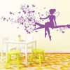 Wandtattoo Kinderzimmer Fee auf einem Kirschblumen Ast, Dekoration Kinderzimmer Auf dem Bild ist das Produkt: Wandtattoo Kinderzimmer Fee auf einem Kirschblumen Ast, Dekoration Kinderzimmer zum Preis von €29.90 abgebildet.