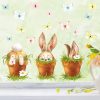 Auf dem Bild ist das Produkt: Fensterbild Frühling Ostern 5 Hasen im Blumentopf mit Schmetterlingen Fensterdeko Kinderzimmer Kind Frühlingsdeko zum Preis von €18.9 abgebildet.