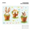 Auf dem Bild ist das Produkt: Fensterbild Frühling Ostern 5 Hasen im Blumentopf mit Schmetterlingen Fensterdeko Kinderzimmer Kind Frühlingsdeko zum Preis von €18.9 abgebildet.