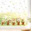 Auf dem Bild ist das Produkt: Fensterbild Frühling Ostern 5 Hasen im Blumentopf mit Schmetterlingen Fensterdeko Kinderzimmer Kind Frühlingsdeko zum Preis von €18.9 abgebildet.