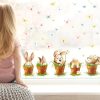 Auf dem Bild ist das Produkt: Fensterbild Frühling Ostern 5 Hasen im Blumentopf mit Schmetterlingen Fensterdeko Kinderzimmer Kind Frühlingsdeko zum Preis von €18.9 abgebildet.