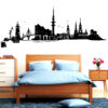 Auf dem Bild ist das Produkt: Wandtattoo Skyline Hamburg Hansestadt Wandaufkleber Heimat Heimatliebe zum Preis von €28.90 abgebildet.