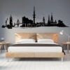 Auf dem Bild ist das Produkt: Wandtattoo Skyline Hamburg Hansestadt Wandaufkleber Heimat Heimatliebe zum Preis von €28.90 abgebildet.