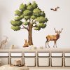Auf dem Bild ist das Produkt: Wandtattoo Kinderzimmer Eiche mit Hirsch Fuchs und Vögeln Dekoration Babyzimmer Tiere Natur zum Preis von €45.9 abgebildet.