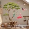 Auf dem Bild ist das Produkt: Wandtattoo Kinderzimmer Savanne Afrika mit Flamingos und Turako Dekoration Babyzimmer Tiere Natur zum Preis von €49.9 abgebildet.