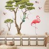 Auf dem Bild ist das Produkt: Wandtattoo Kinderzimmer Savanne Afrika mit Flamingos und Turako Dekoration Babyzimmer Tiere Natur zum Preis von €49.9 abgebildet.